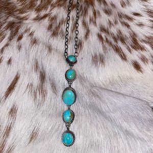 Lariat Kingman Turquoise Necklace